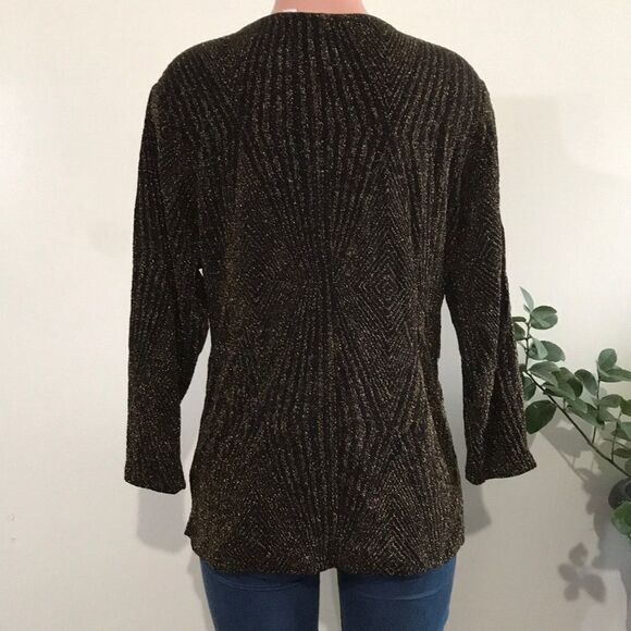 Belle by Kim Gravel Pattern Lurex Top Side Detail - Picture 5 of 6